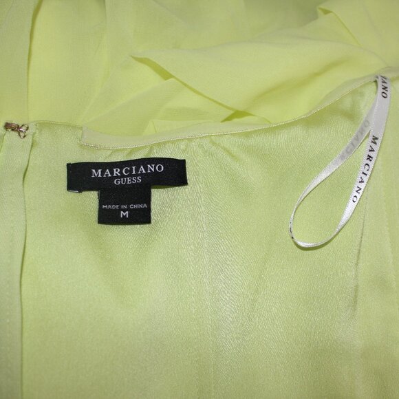Marciano Guess Lined Color Neon Green Formal open Jumpsuit size Medium - Picture 8 of 9